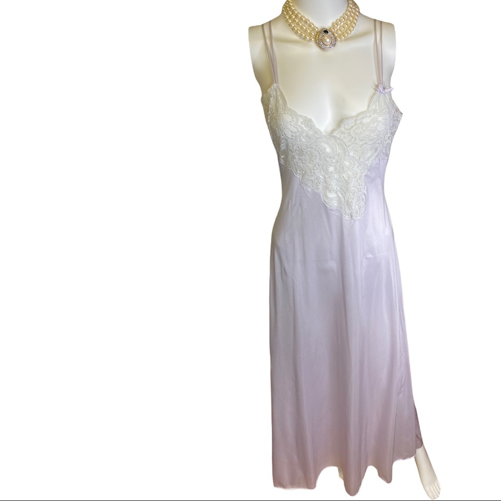 Vintage Nightgown Size Small Lace Nylon